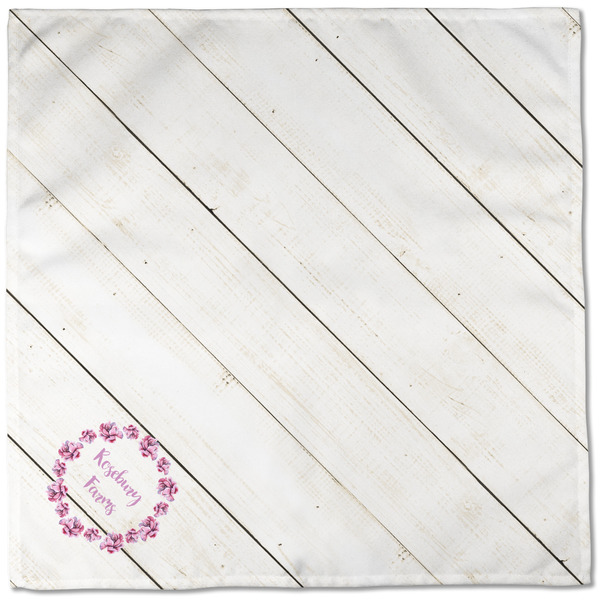 Farm House Cloth Napkins - Personalized Dinner (Full Open)