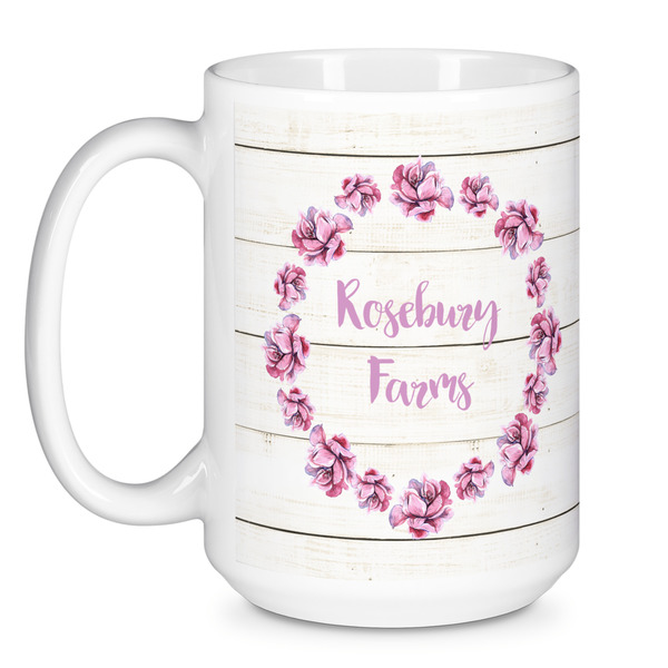 Farm House Coffee Mug - 15 oz - White