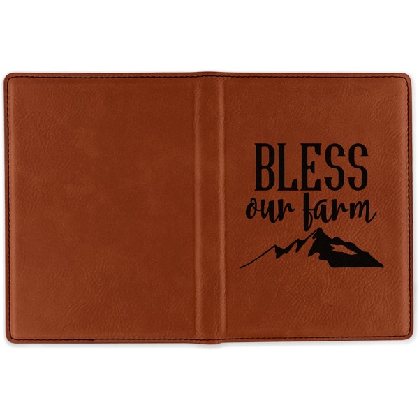 Farm House Cognac Leather Passport Holder Outside Single Sided - Apvl