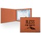 Farm House Leatherette Certificate Holder - Front
