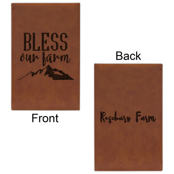 Farm House Cognac Leatherette Journal - Double Sided - Apvl