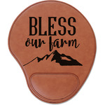 Farm House Leatherette Mouse Pad with Wrist Support
