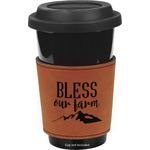 Farm House Leatherette Cup Sleeve - Double Sided (Personalized)