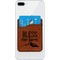 Farm House Cognac Leatherette Phone Wallet on iphone 8