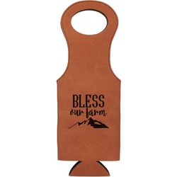 Farm House Leatherette Wine Tote