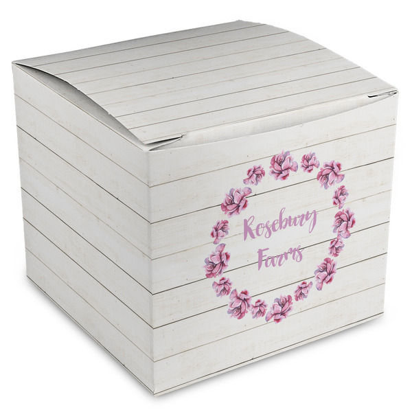 Custom Farm House Cube Favor Gift Boxes (Personalized)