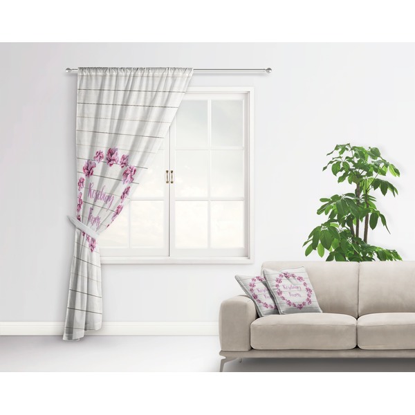 Farm House Curtain With Window and Rod - in Room Matching Pillow