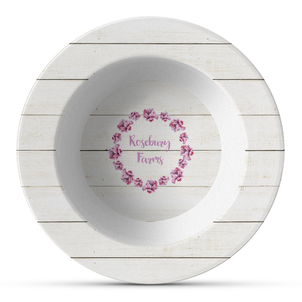 Custom Farm House Plastic Bowl - Microwave Safe - Composite Polymer (Personalized)