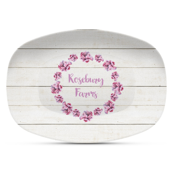 Custom Farm House Plastic Platter - Microwave & Oven Safe Composite Polymer (Personalized)