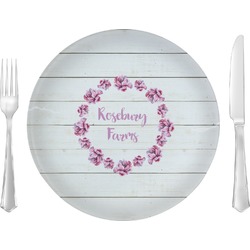 Farm House 10" Glass Lunch / Dinner Plates - Single or Set (Personalized)