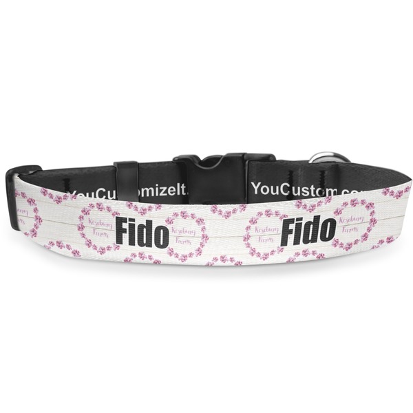 Custom Farm House Deluxe Dog Collar - Double Extra Large (20.5" to 35") (Personalized)