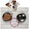 Farm House Dog Food Mat - Medium LIFESTYLE