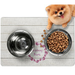 Farm House Dog Food Mat - Small w/ Name or Text