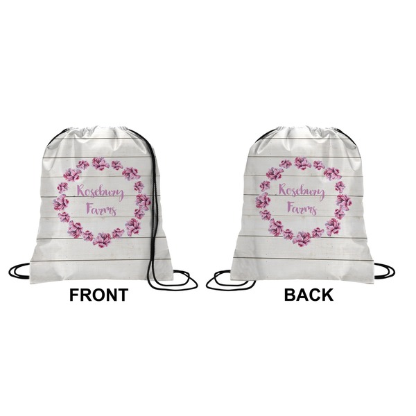 Farm House Drawstring Backpack Front & Back Small
