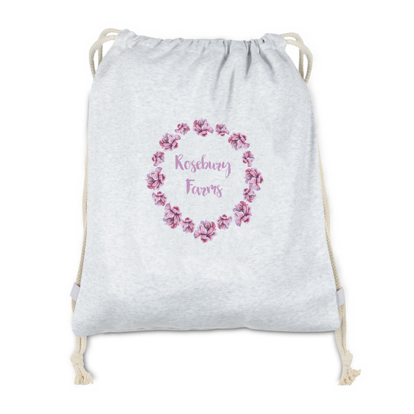Custom Farm House Drawstring Backpack - Sweatshirt Fleece - Double Sided (Personalized)