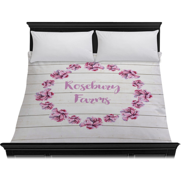 Farm House Duvet Cover - King - On Bed - No Prop