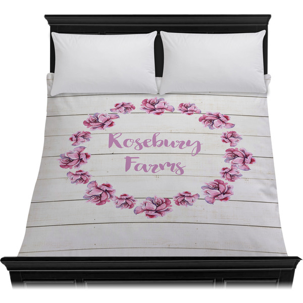 Farm House Duvet Cover - Queen - On Bed - No Prop