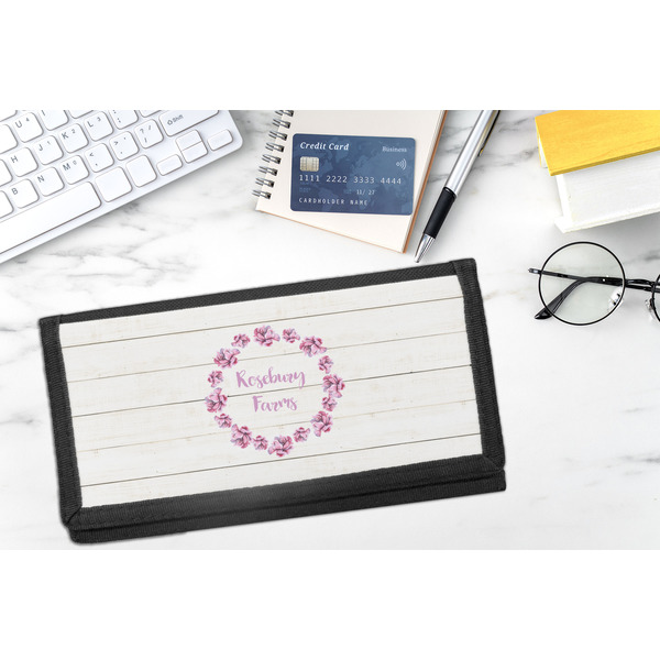 Farm House DyeTrans Checkbook Cover - LIFESTYLE