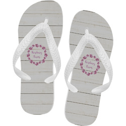 Farm House Flip Flops - Small (Personalized)