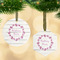 Farm House Frosted Glass Ornament - MAIN PARENT