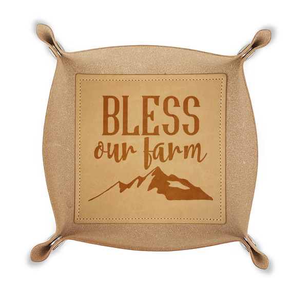 Custom Farm House Genuine Leather Dice Tray