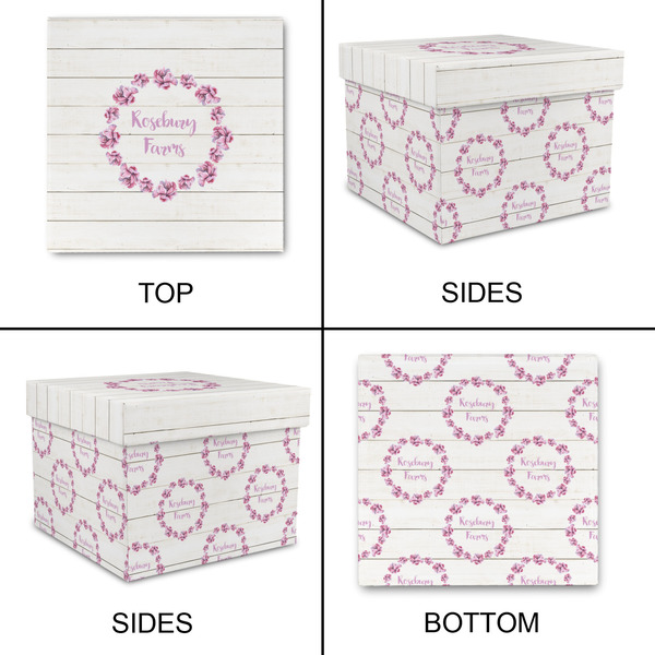 Farm House Gift Boxes with Lid - Canvas Wrapped - Large - Approval