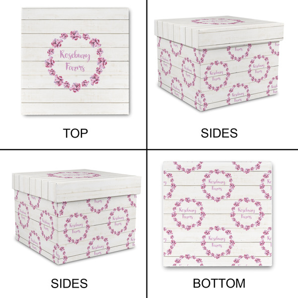 Farm House Gift Boxes with Lid - Canvas Wrapped - Medium - Approval