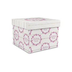 Farm House Gift Box with Lid - Canvas Wrapped - Small (Personalized)