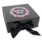 Farm House Gift Boxes with Magnetic Lid - Black - Front (angle)