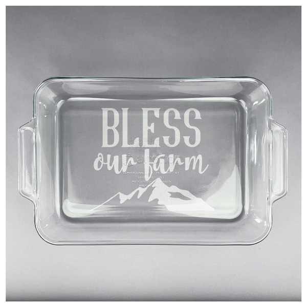 Farm House Glass Baking Dish - APPROVAL (13x9)
