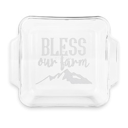 Farm House Glass Cake Dish with Truefit Lid - 8in x 8in