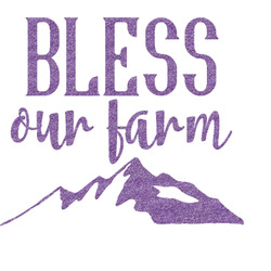 Farm House Glitter Sticker Decal - Up to 20"X12" (Personalized)