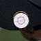 Farm House Golf Ball Marker Hat Clip - Gold - On Hat
