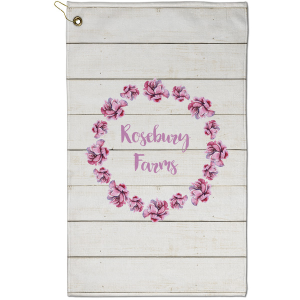 Custom Farm House Golf Towel - Poly-Cotton Blend - Small w/ Name or Text