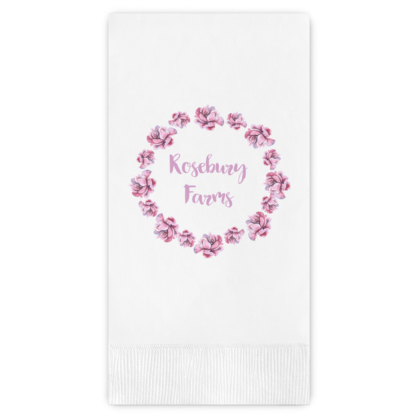 Custom Farm House Guest Napkins - Full Color - Embossed Edge (Personalized)