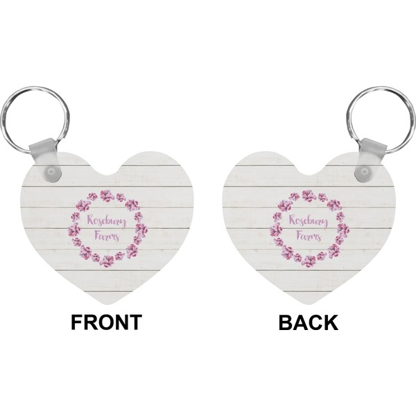 Farm House Heart Keychain (Front + Back)