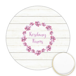Farm House Printed Cookie Topper - Round (Personalized)