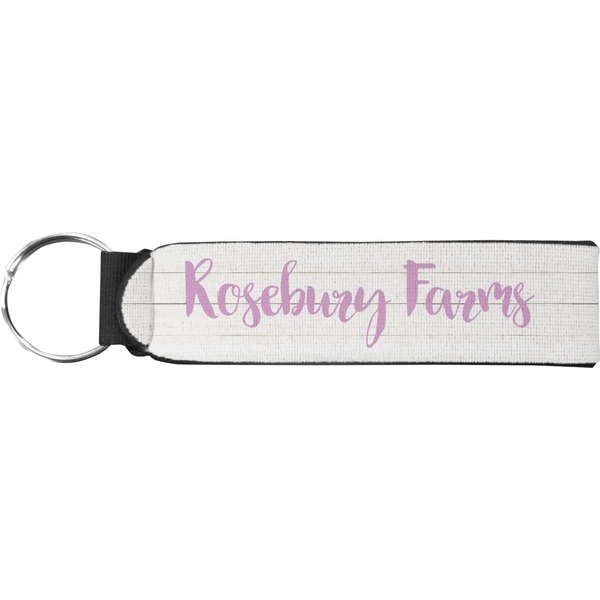 Custom Farm House Neoprene Keychain Fob (Personalized)