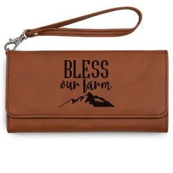Farm House Ladies Leatherette Wallet - Laser Engraved