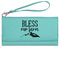 Farm House Ladies Leatherette Wallet - Laser Engraved- Teal