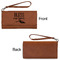 Farm House Ladies Wallets - Faux Leather - Rawhide - Front & Back View