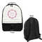 Farm House Large Backpack - Black - Front & Back View
