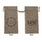 Farm House Large Burlap Gift Bag - Front & Back (Personalized)