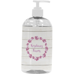Farm House Plastic Soap / Lotion Dispenser (16 oz - Large - White) (Personalized)