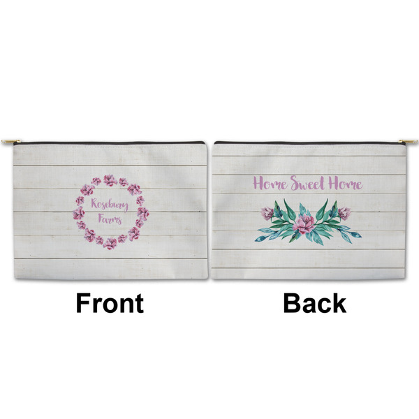 Farm House Large Zipper Pouch Approval (Front and Back)