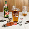 Farm House Leather Bar Bottle Opener - IN CONTEXT