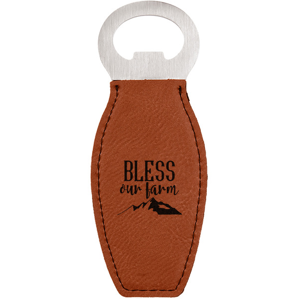 Custom Farm House Leatherette Bottle Opener