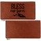 Farm House Leather Checkbook Holder Front and Back Single Sided - Apvl
