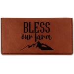 Farm House Leatherette Checkbook Holder