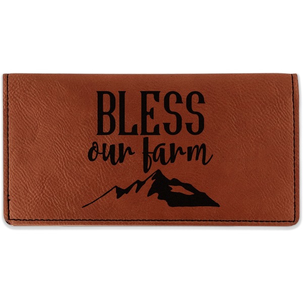 Custom Farm House Leatherette Checkbook Holder